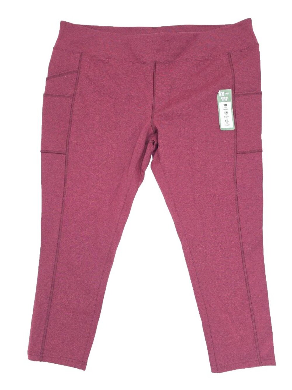 Carhartt Leggings Womens 2XL 20 Regular Burgundy Red Force Fitted Ankle Length
